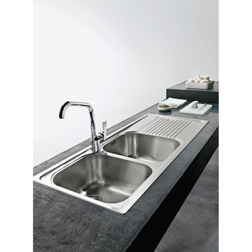 Franke AMX 620 101.0021.587 Armonia Lavello 2 vasche incasso 86 x 50 - inox  satinato