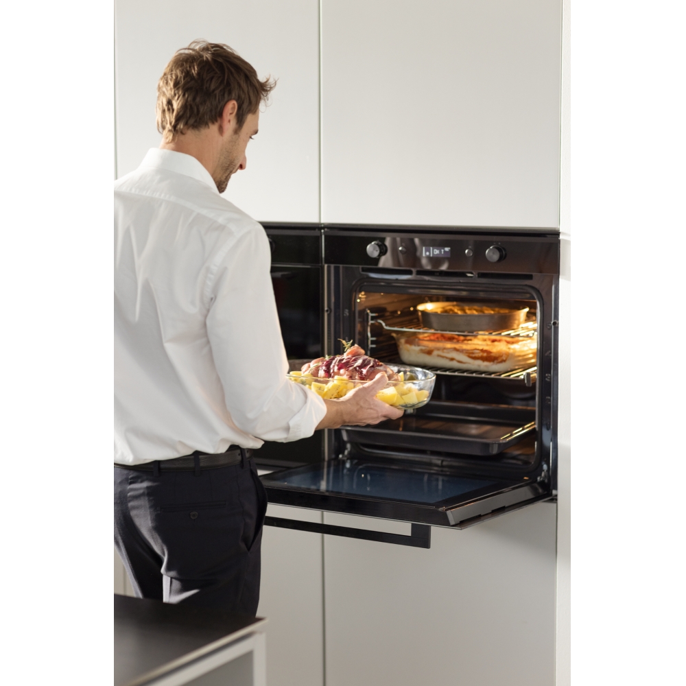 Horno pirolítico Mythos FMY-98-P-BK cristal neg/inox Franke