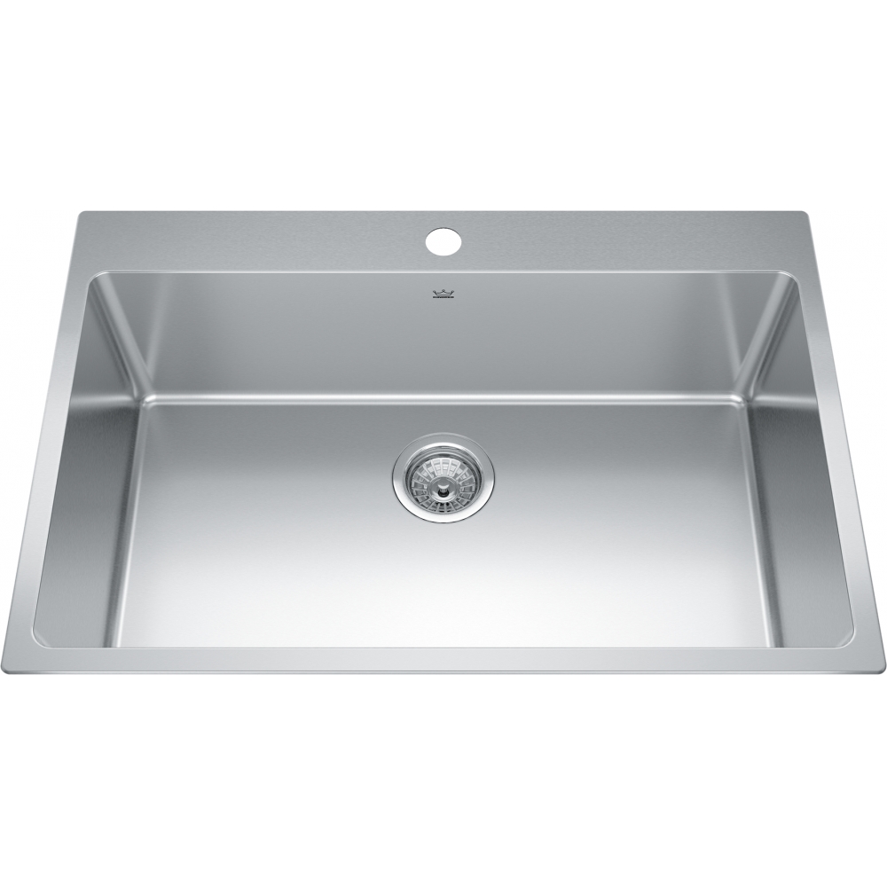 Kindred Brookmore Drop In Sink - BSL2131-9-1N Stainless steel